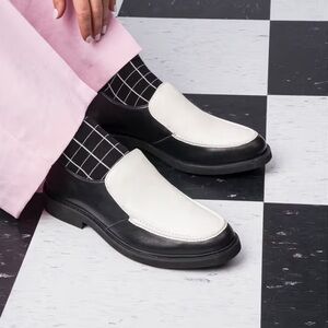 Elvis Presley White & Black Hushpuppies